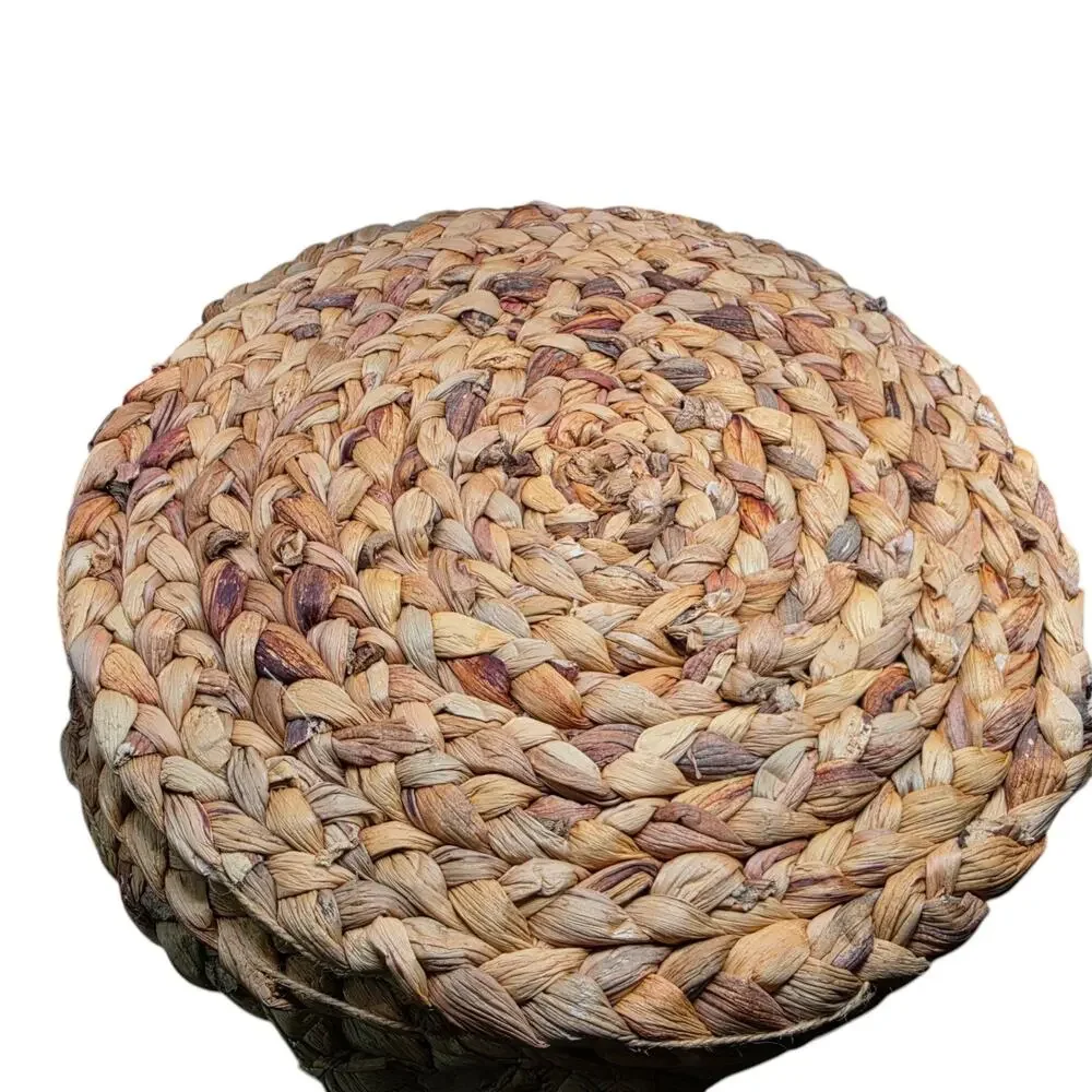Set of 6 At Home Natural Water Hyacinth Round Placemats 15